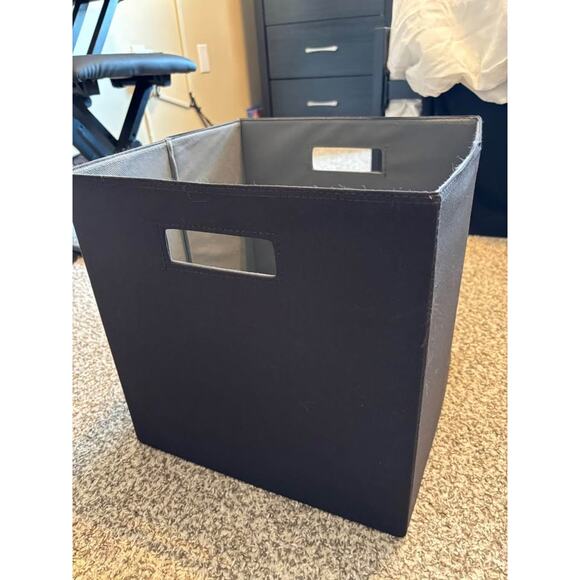 13" x 13" Black storage Cube - Picture 3 of 4